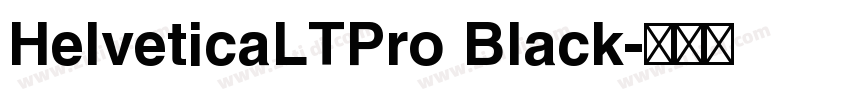 HelveticaLTPro Black字体转换